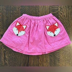 Mini Boden Fox Skirt. Size 4/5
